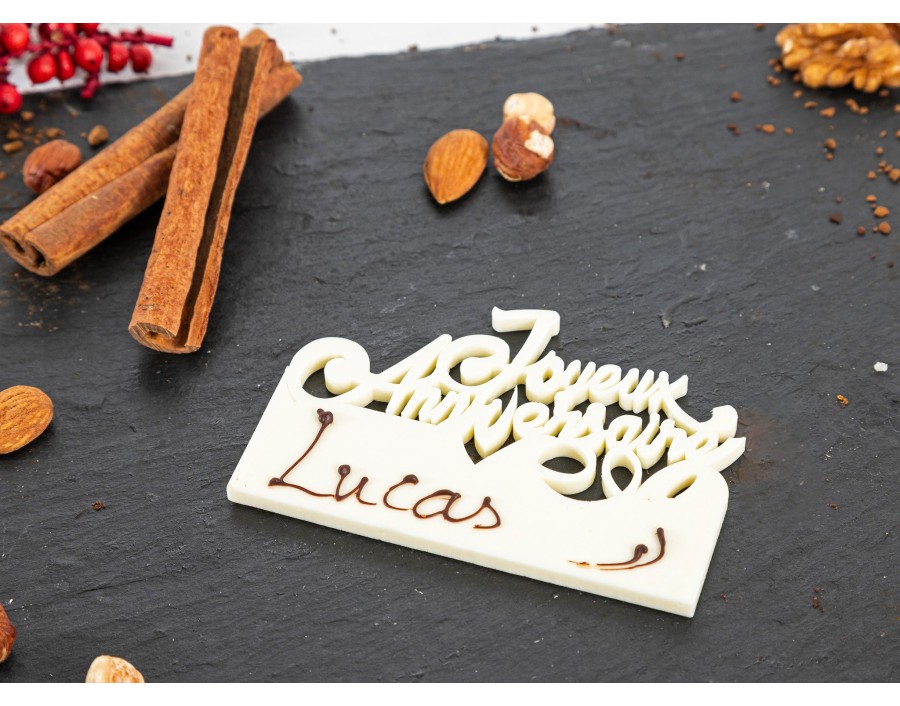 La Plaquette "Joyeux anniversaire"+  Inscription 